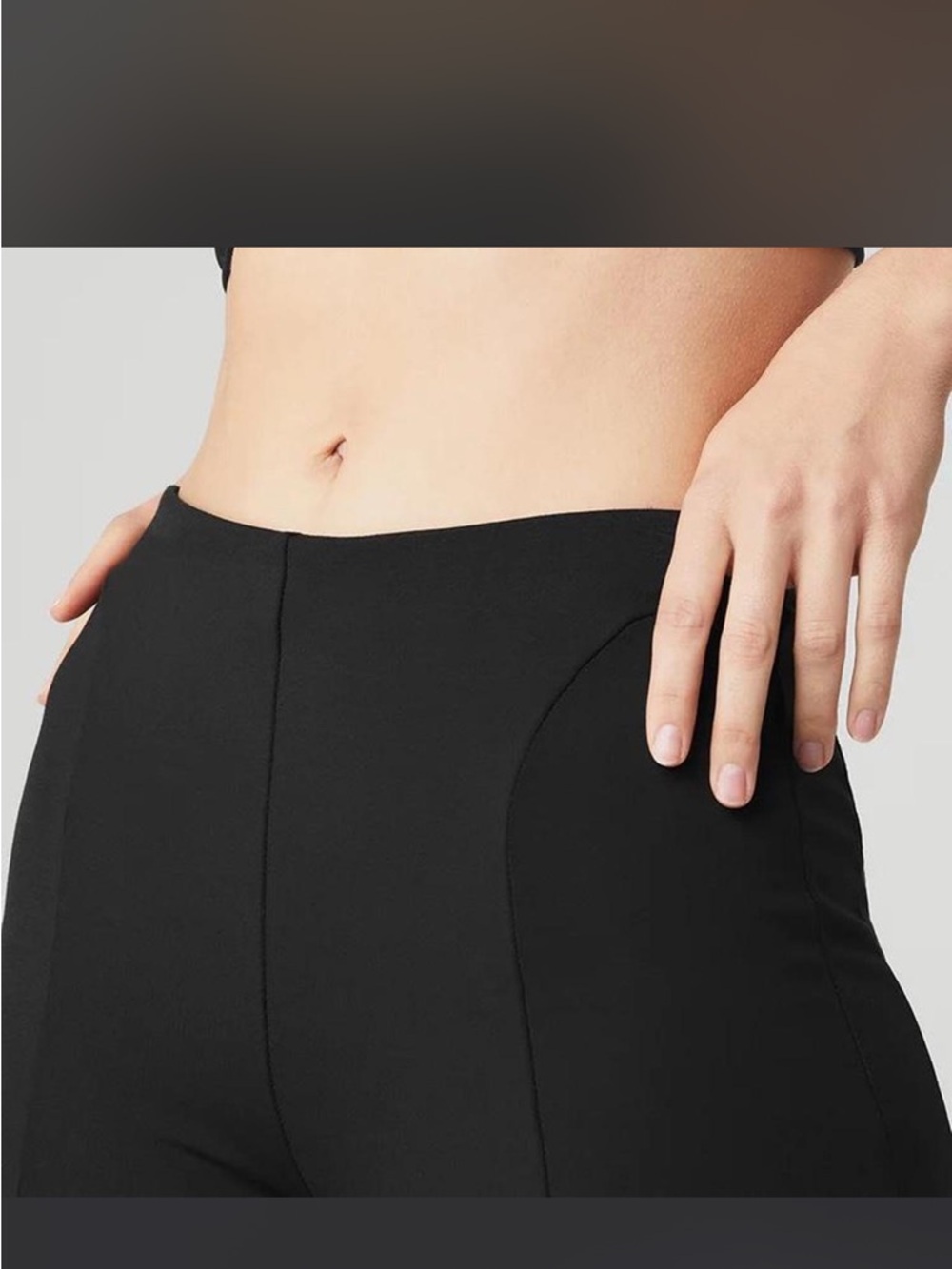 Alo Yoga High-Waist Zip It Flare Legging - Black Size Small Gym Athleisure - Picture 7 of 14